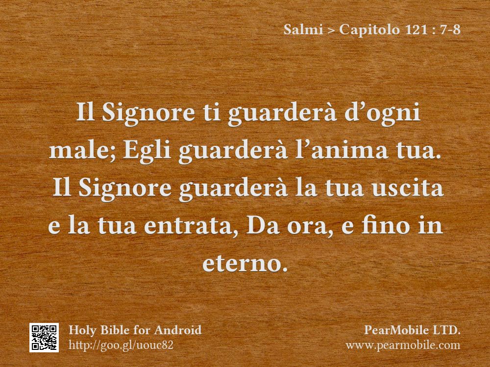 Salmi, Capitolo 121:7-8